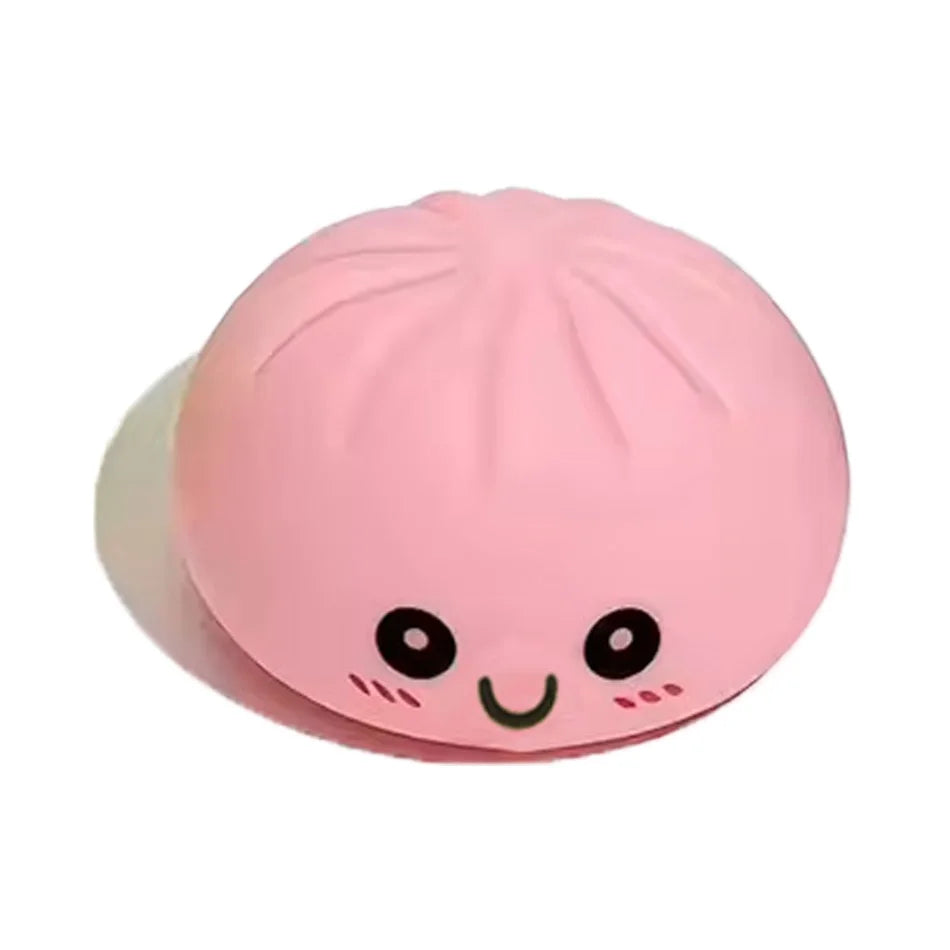 LED Glowing Bun Squishy: Light-up Bubble Spitting Steamed Bun
