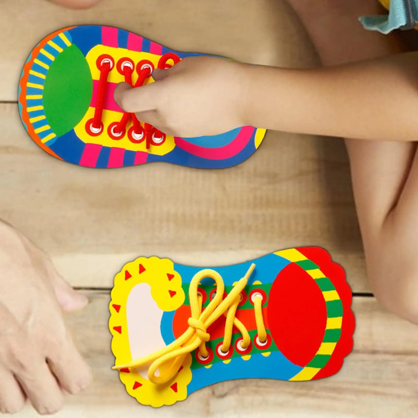 Learn To Tie Shoes For Kids Shoelace Threading Teaching Toy Learn To Tie Shoe For Kid Shoelace Threading Teaching Toys