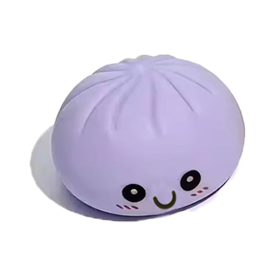 LED Glowing Bun Squishy: Light-up Bubble Spitting Steamed Bun