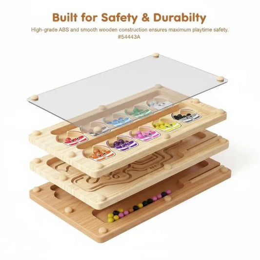 Magnetic Color Sorting Maze Board Toddler Montessori Toys Number Matching Learning Counting Preschool Activity