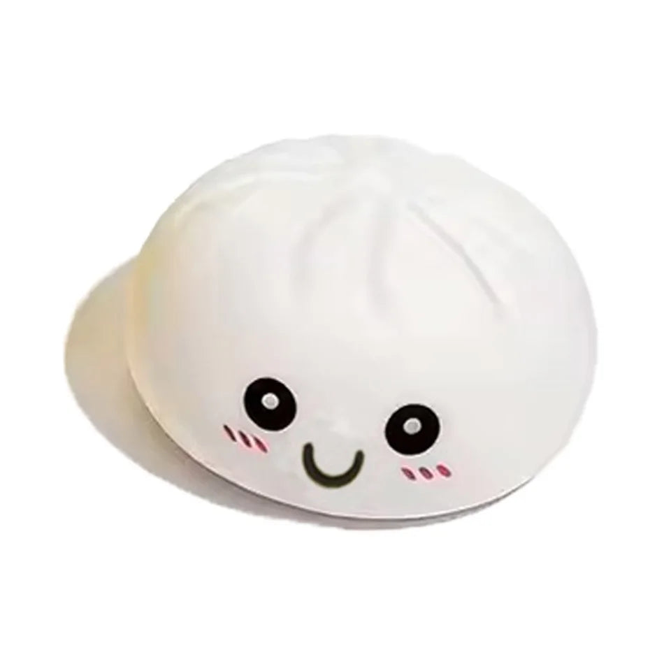LED Glowing Bun Squishy: Light-up Bubble Spitting Steamed Bun