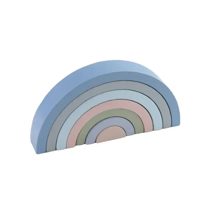 Arch Bridge Rainbow Wooden Building Blocks Stacking Games