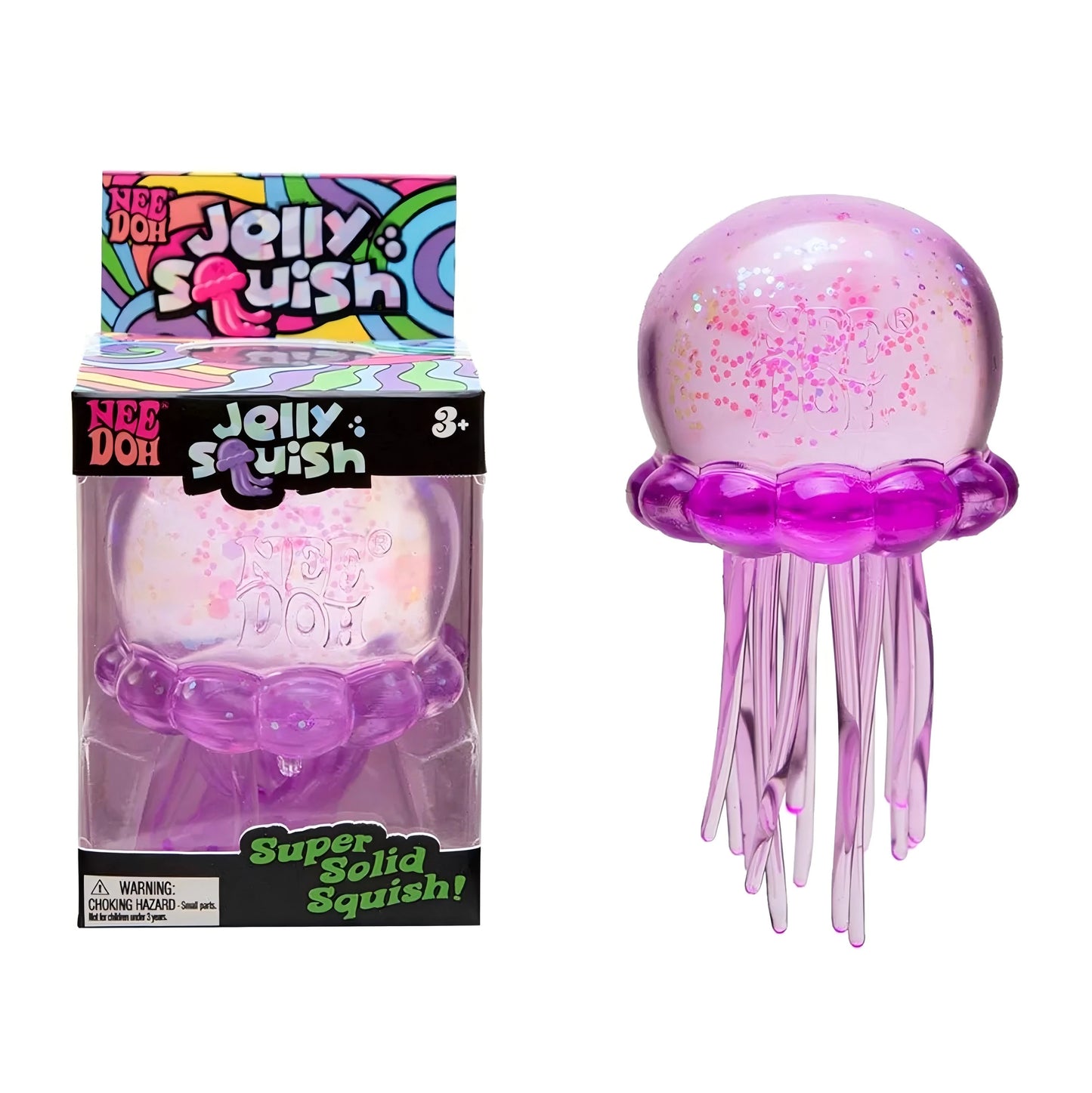 Trending Jellyfish Cube Squish Toy Soft Jelly Squeeze Stress Relief Fidget Sensory NeeDoh for Kids Adults