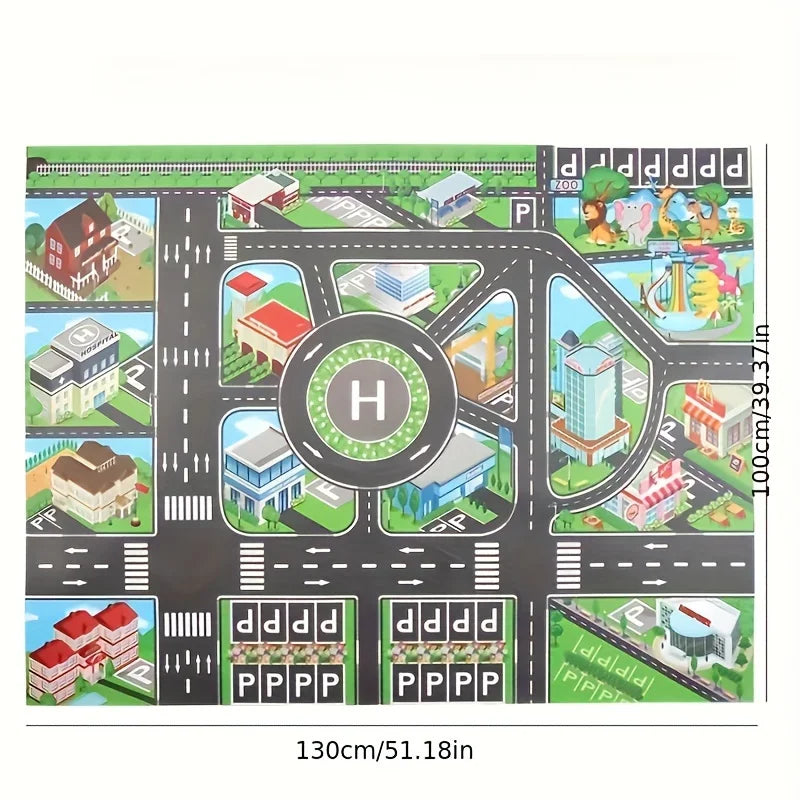 City Traffic Play Mat