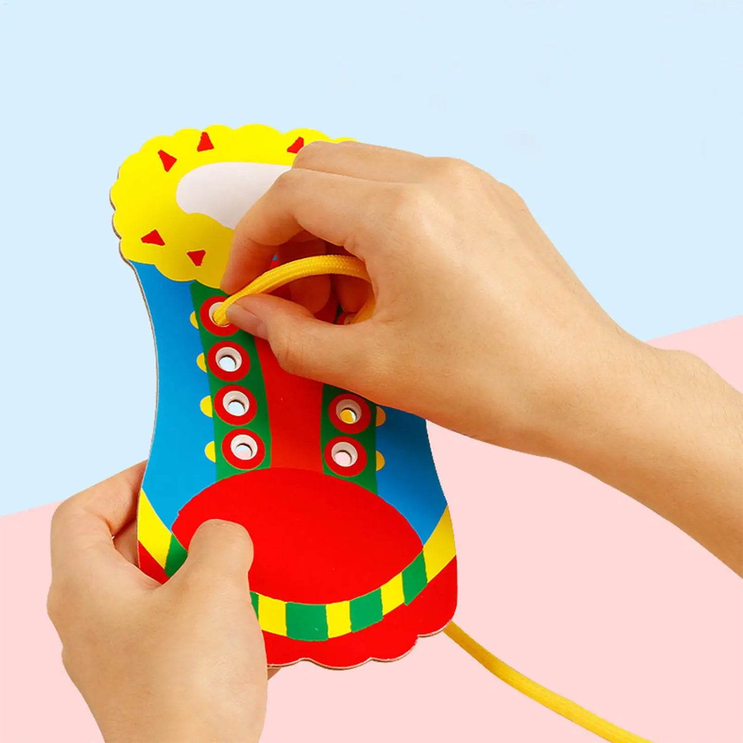 Learn To Tie Shoes For Kids Shoelace Threading Teaching Toy Learn To Tie Shoe For Kid Shoelace Threading Teaching Toys