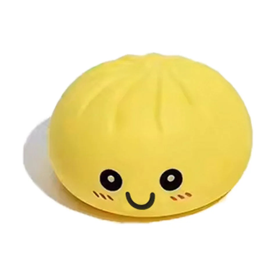LED Glowing Bun Squishy: Light-up Bubble Spitting Steamed Bun