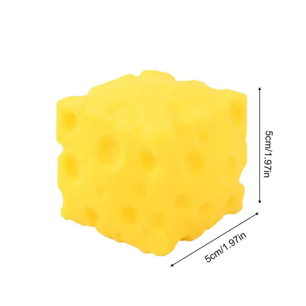 Squishy Square Cheese Squeeze Toys Slow Rebound Push Stress Relief Sensory Toy Soft Butter Cheese Fidget Toy Christmas Present
