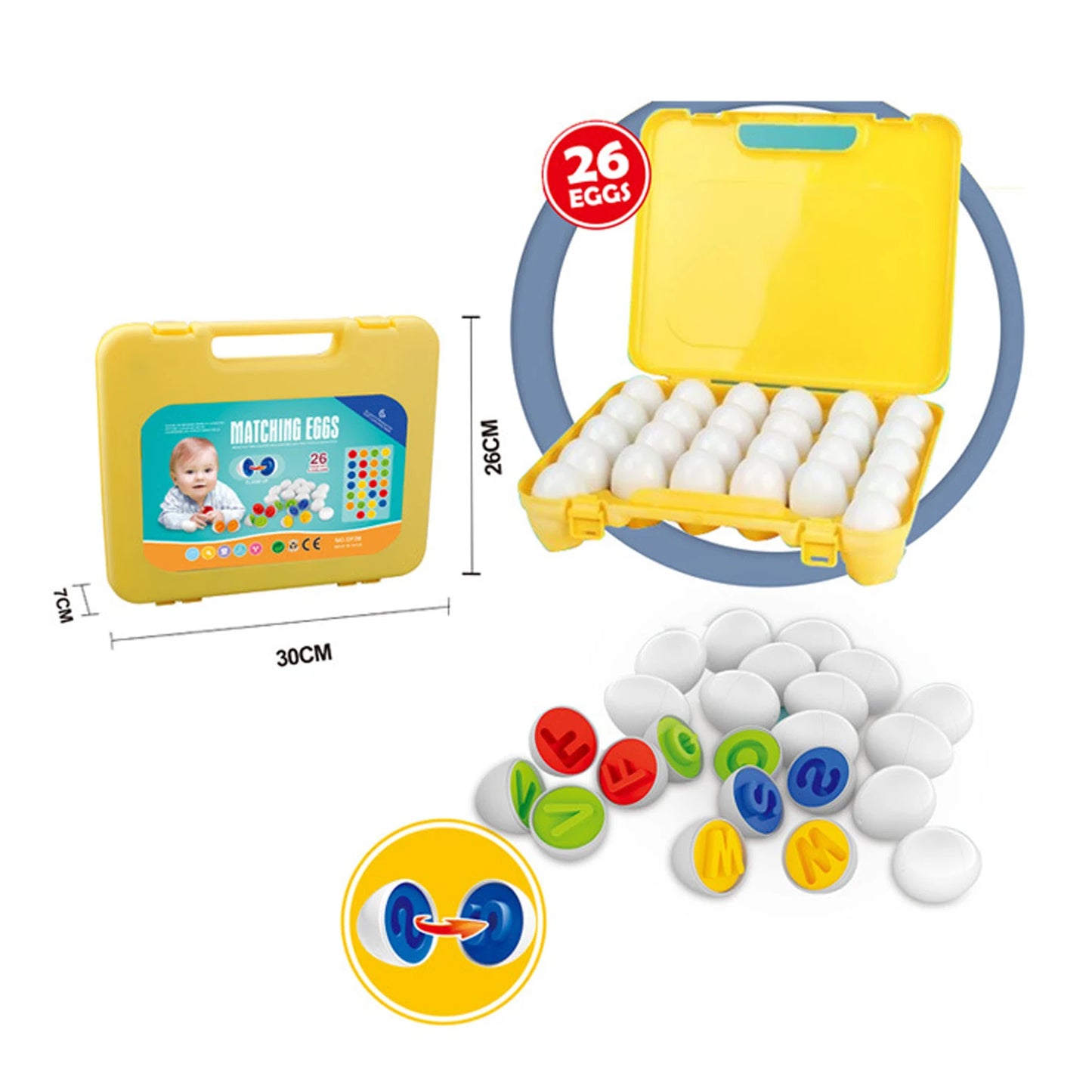 Montessori Kids Shape Matching Egg Baby Toys Color Digital Number Dinosaur Matching Eggs Early Learning Educational Children Toy