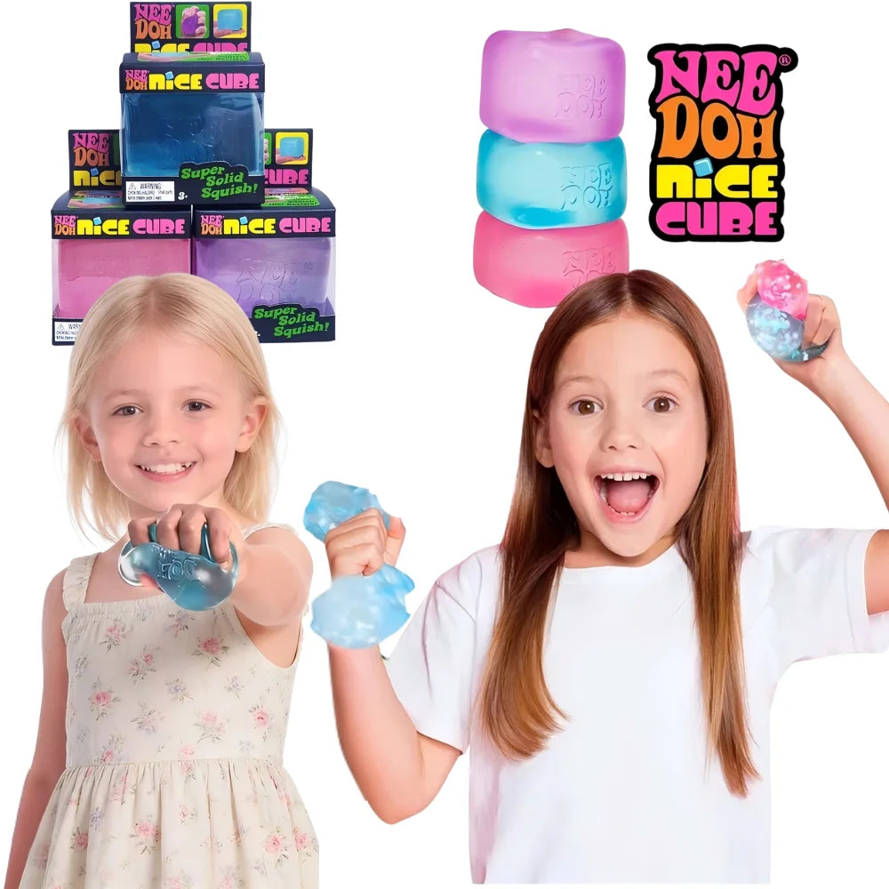 Trending Jellyfish Cube Squish Toy Soft Jelly Squeeze Stress Relief Fidget Sensory NeeDoh for Kids Adults