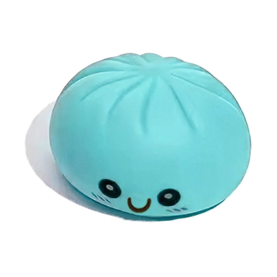 LED Glowing Bun Squishy: Light-up Bubble Spitting Steamed Bun