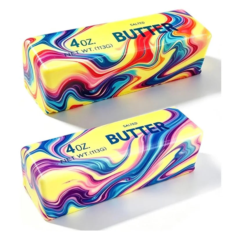 Colorful Slow Rising Butter Squishy Squeeze Toys Pack Sensory Stress Relief Soft & Stretchy Toy for Party Favors Squishy Butter