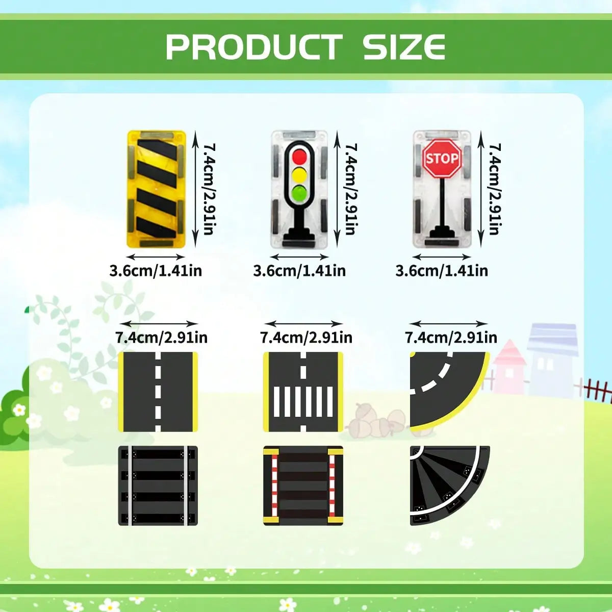 Magnetic Building Blocks, Magnetic Toy, Transportation-Themed Road Planning Architect, Durable Abs Structure, with Race Track
