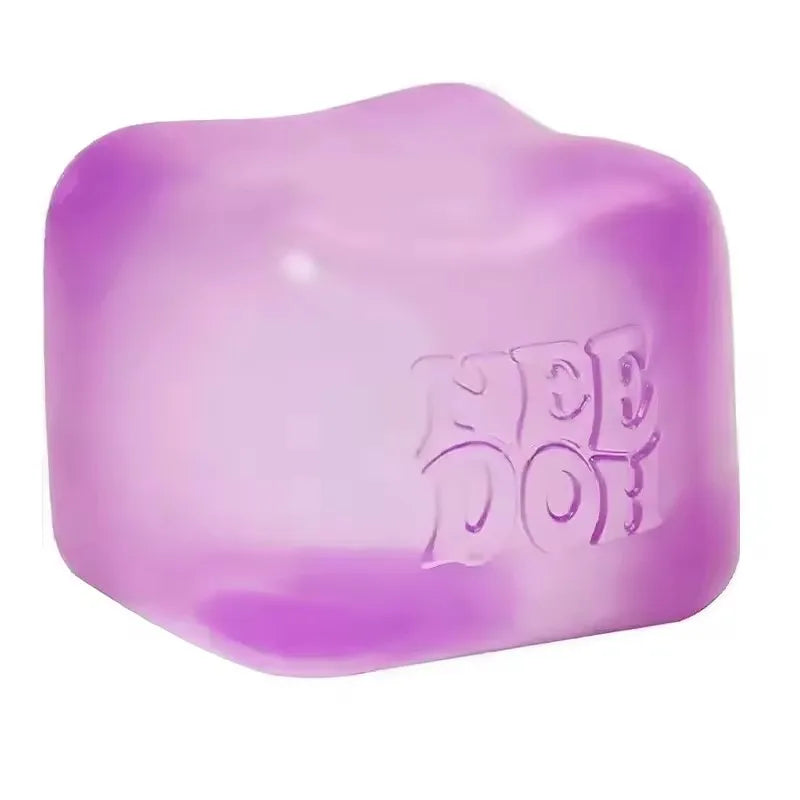 Trending Jellyfish Cube Squish Toy Soft Jelly Squeeze Stress Relief Fidget Sensory NeeDoh for Kids Adults