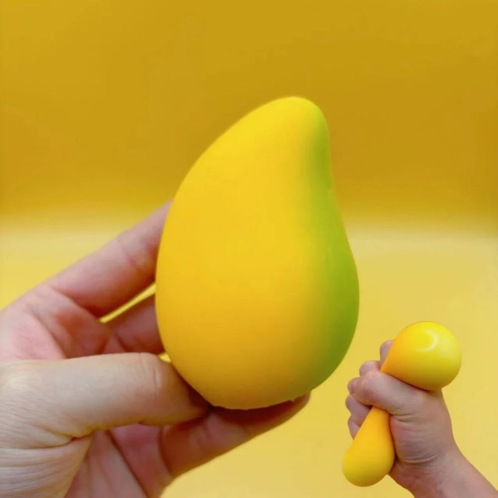 Stress Relief Toy Mango Squishy Ball Super Slow Rebound Decompression Fidget Butter Toy Anxiety Relief