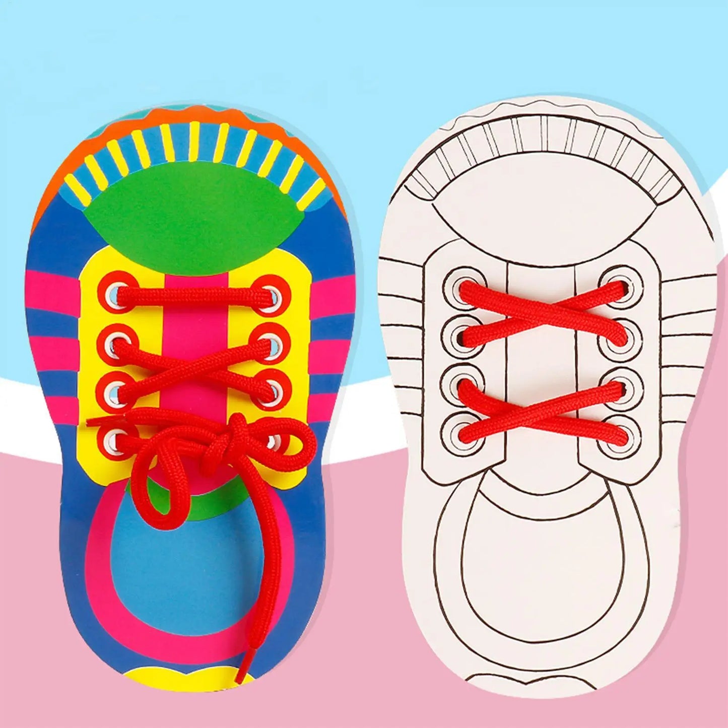 Learn To Tie Shoes For Kids Shoelace Threading Teaching Toy Learn To Tie Shoe For Kid Shoelace Threading Teaching Toys
