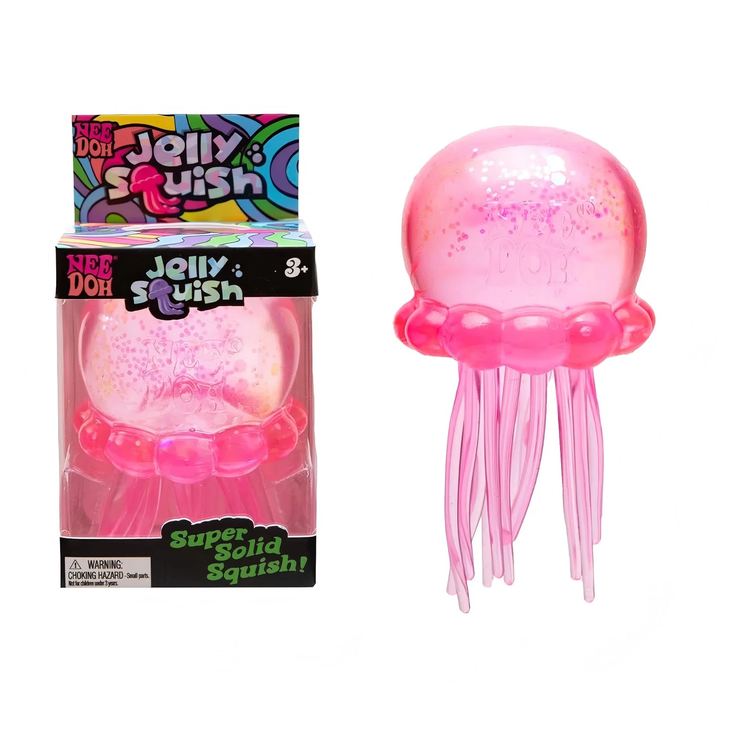 Trending Jellyfish Cube Squish Toy Soft Jelly Squeeze Stress Relief Fidget Sensory NeeDoh for Kids Adults