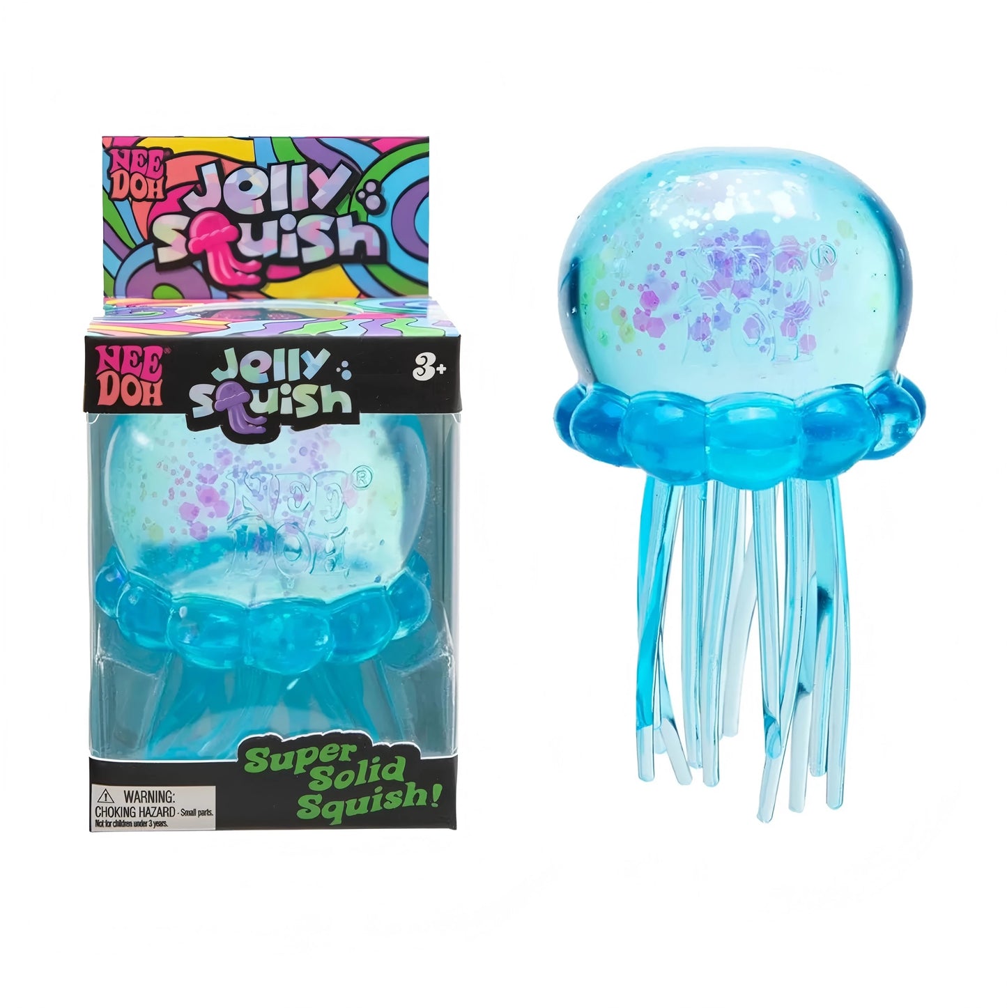 Trending Jellyfish Cube Squish Toy Soft Jelly Squeeze Stress Relief Fidget Sensory NeeDoh for Kids Adults